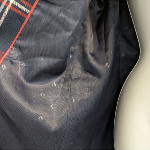 Tommy Hilfiger Womens Plaid 2 Button Blazer Sz 12 - Picture 7 of 7